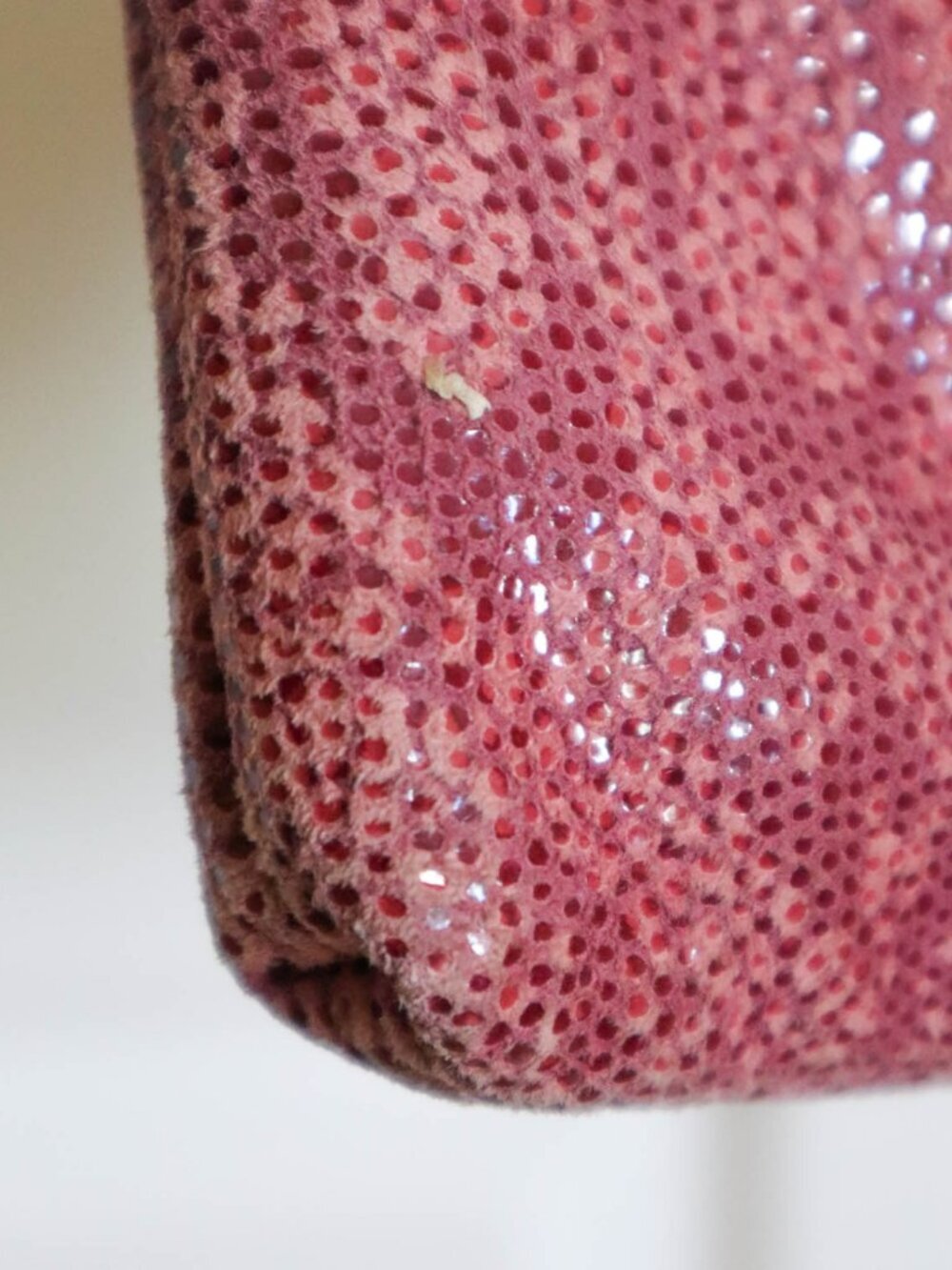 Bags by Pinky Pink Suede Snakeskin Print Purse Crossbody Bag USA Boho Y2K - Picture 5 of 10